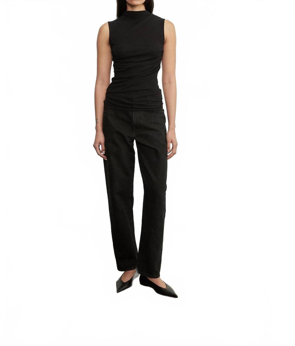 NEW ENZA COSTA cashmere sleeveless twist top in black